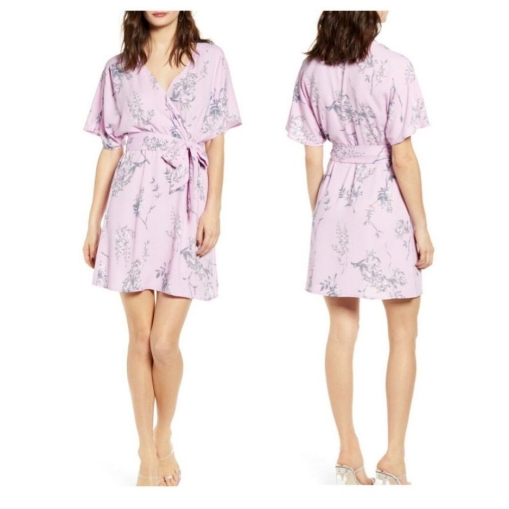 Leith: Purple Floral Mini Dress